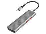 Hub USB LOGILINK USB A x2 USB C x6 10Gbps gri