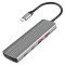 Hub USB LOGILINK USB A x2 USB C x6 10Gbps gri