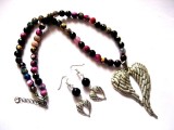 set bijuterii ,cu agate multicolore fatetate 51060