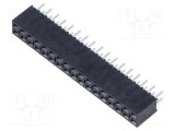 Conector şiruri pini soclu tată PIN 34 drept 2,54mm THT 2x17 SAMTEC