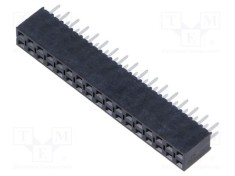 Conector şiruri pini soclu tată PIN 34 drept 2,54mm THT 2x17 SAMTEC