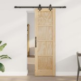 Ușă glisantă cu set de accesorii &#039;ORKDAL&#039;din lemn masiv de pin