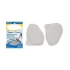 Set 2 branturi din gel transparent, protectie talpi, Alb