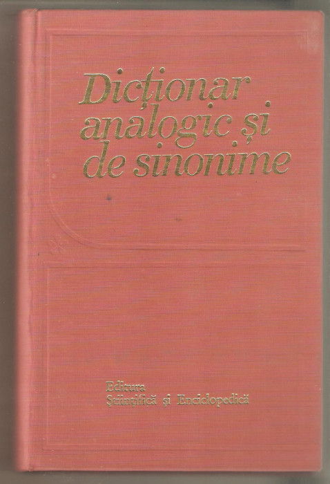 Dictionar analogic de sinonime