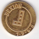 Jeton Dexion (companie/marca) &ndash; Duisburg, Germania 1966 &ndash; aur 333 &ndash; 4,12 g