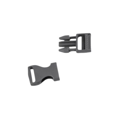 Catarama trident din plastic pentru textile, latime 20 mm, dimensiuni 25 x 51 mm Gri foto