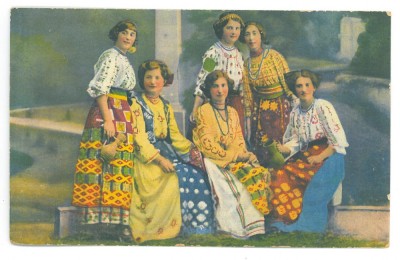 966 - TIMISOARA, Ethnic women, Romania - old postcard, CENSOR - used - 1916 foto
