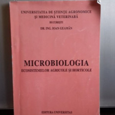 MICROBIOLOGIA ECOSISTEMELOR AGRICOLE SI HORTICOLE - IOAN GEAMAN