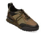 Pantofi sport REPLAY kaki, MS1P2SL, din material textil si piele naturala