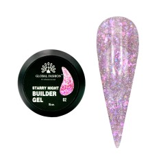 Gel pentru modelarea unghiilor 15 g, Starry Night Builder Gel, 02 foto