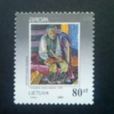 LITUANIA 1993 EUROPA - ARTA CONTEMPORANA Serie 1 timbru MNH**