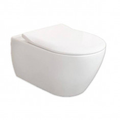 Set vas WC suspendat Villeroy & Boch, Subway 2.0, direct flush, cu capac slim, soft close, alb alpin