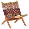 Scaun pliant Chindi din material textil multicolor