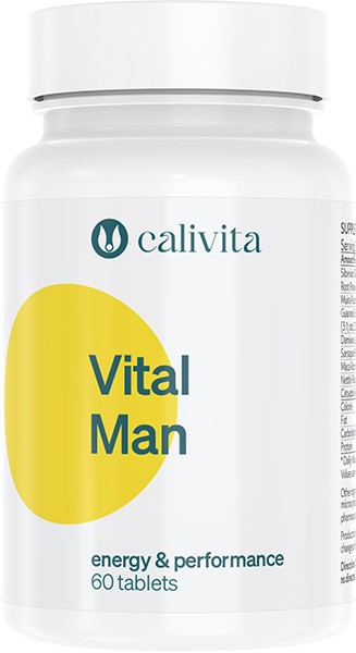 Vital Man Supliment Alimentar recomandat Barbatilor pentru o Viata Sexuala Implinita (60 tablete) - Calivita