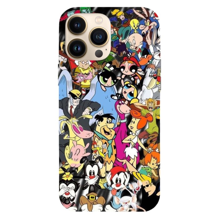 Husa compatibila cu Apple iPhone 15 Pro model Old cartoons Part 1, Silicon, TPU, Viceversa