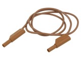 Cablu de măsurare Hirschmann 32A 4mm maro cu soclu axial 934088105
