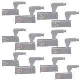 Cumpara ieftin Set 15 buc Balamale pentru mobilier cu iluminare LED, Gri, 7.5 x 4 x 2 cm