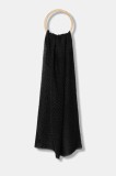 Armani Exchange fular culoarea negru, cu imprimeu, XM001714 AF17470