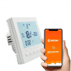 Termostat Digital Programabil internet Wifi Centrala Termica control Smartphone Android IOS Beok