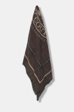 Juicy Couture eșarfă Pashmina culoarea maro, cu imprimeu, AIJFO8612WPO
