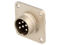 Conector M16 Soclu Tată Lipire PIN 6 5A 300V IP65/IP67