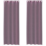 Cumpara ieftin Perdele Voile cu Oelii 2 buc Violet 140x300 cm