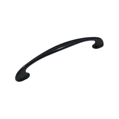 Maner pentru mobila, din metal, lungime 106 mm, distanta gauri 96 mm, negru