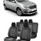 Set huse scaune Dacia Logan 2012-2020 Piele + Textil (Compatibile cu sistem AIRBAG)