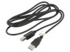 Cablu USB 2.0 A la B 1,8m negru Fire CCS PVC, Goobay