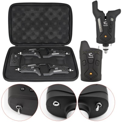 STATIE Set 4 avertizoare feeder wireless + receptor Baracuda RF2198 foto