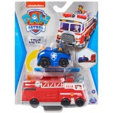 Cumpara ieftin Masinuta Paw Patrol True Metal - Camion de pompieri si Chase