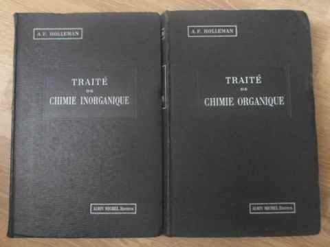TRAITE DE CHIMIE INORGANIQUE. TRAITE DE CHIMIE ORGANIQUE VOL.1-2-A.F. HOLLEMAN-231952