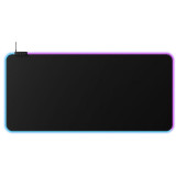 Mousepad HyperX PulseFire, Baza Cauciucata, Microfibra, Iluminare RGB, Cablu 1.8 m, Black, HP