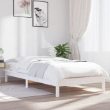 Cadru de pat, alb, 90x190 cm, single, lemn masiv de pin GartenMobel Dekor, vidaXL