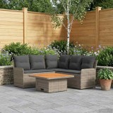 vidaXL Seturi de mobilier cu pernă 4 pcs Gri și gri &icirc;nchis Ratan PE 3422176