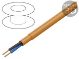 Cablu neecranat PUR-ORANGE-OB 2x0,75mm2 300V-500V