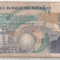 bnk bn Mexic 10000 pesos 1987 circulata