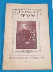 Revista JUNIMEA LITERARA anul 1924 - Grigori Vindireu lautar al Bucovinei foto