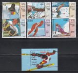 Laos 1988 - Jocurile Olimpice de iarnă &ndash; Calgary, Serie + Colita, MNH