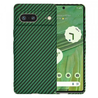 Husa pentru Google Pixel 7, Techsuit, Carbonite FiberShell, Verde foto