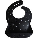 Cumpara ieftin Mushie Silicone Baby Bib bavețică Black Numbers 1 buc