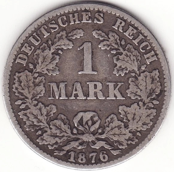 Moneda argint Germania - 1 Mark 1876 - C