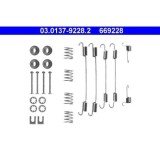 Set accesorii reparatie saboti frana Ate 03013792282, parte montare : punte spate