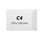 Cumpara ieftin Plic C4 RTC, 229 x 324 mm, autoadeziv, 25 buc/set, alb