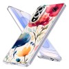 Husa pentru samsung galaxy s25 edge, atasare magnetica, magsafe, magsafe model floral 3