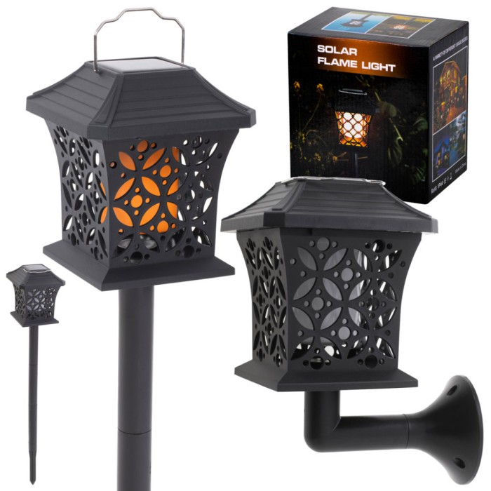 Lampa solara de exterior &quot;COMBO&quot; cu 12 LED-uri cu posibilitate de montaj la sol sau pe perete