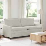 vidaXL Canapea Crem 196 x 81 x 87,5 cm Catifea 42028888