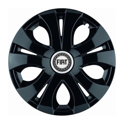Set 4 Capace Roti Top Negru R16, Compatibil Cu Fiat foto
