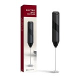 Aparat pentru spumarea laptelui, varf spiralat, pentru cappuccino, caffe latte, ciocolata calda, baterii