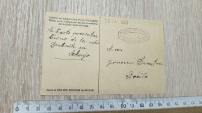 CARTE POSTALA ANII 30 - GERMANIA, STAMPILA HERBERT SCHREIBER foto